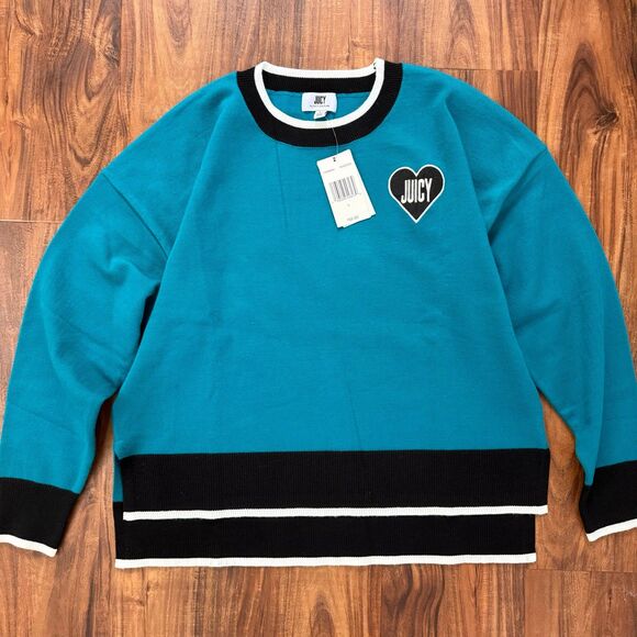 Juicy Couture Sweaters - Juicy By Juicy Couture Women’s Crew Neck Long Sleeve Pullover Sweater Size L NWT